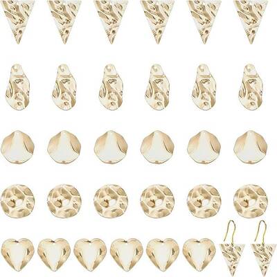 30Pcs 5 Style304 Stainless Steel Pendant