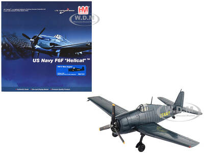 Grumman F6F-5 Hellcat Fighter Aircraft Blue Angels #1-4 Decals (1946) United States Navy Air Power Series 1/72 Diecast Mo...