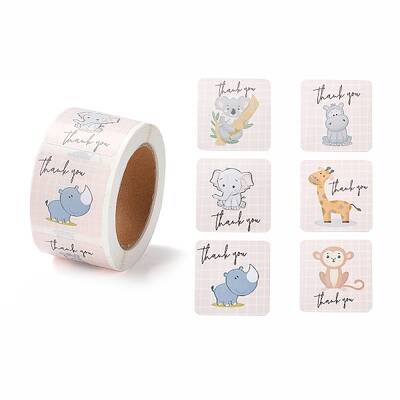 Adhesive Thank You Stickers Roll