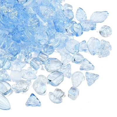 Gradient Color Transparent Glass Beads