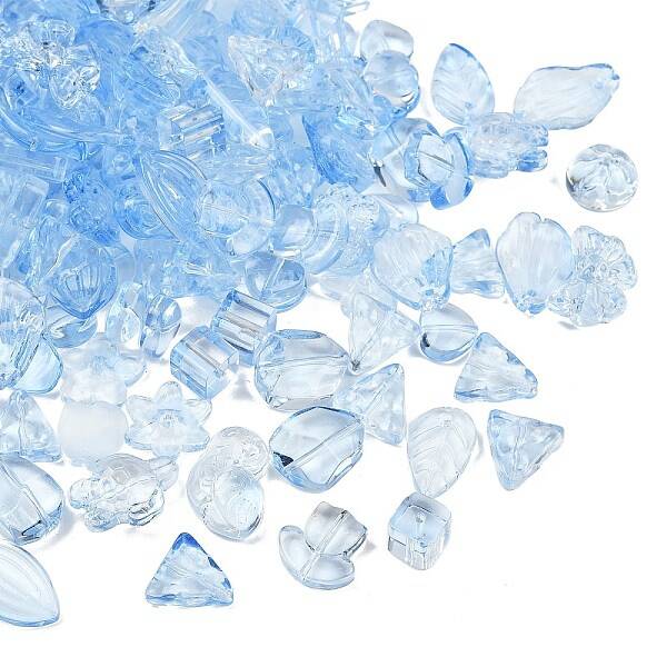 Gradient Color Transparent Glass Beads