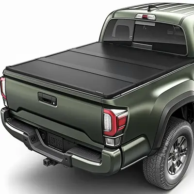 FRP Hard Tri-fold Truck Bed Tonneau Cover Compatible with Toyota Tacoma 2016-2023 5ft Bed (Excl. Trail Edition)