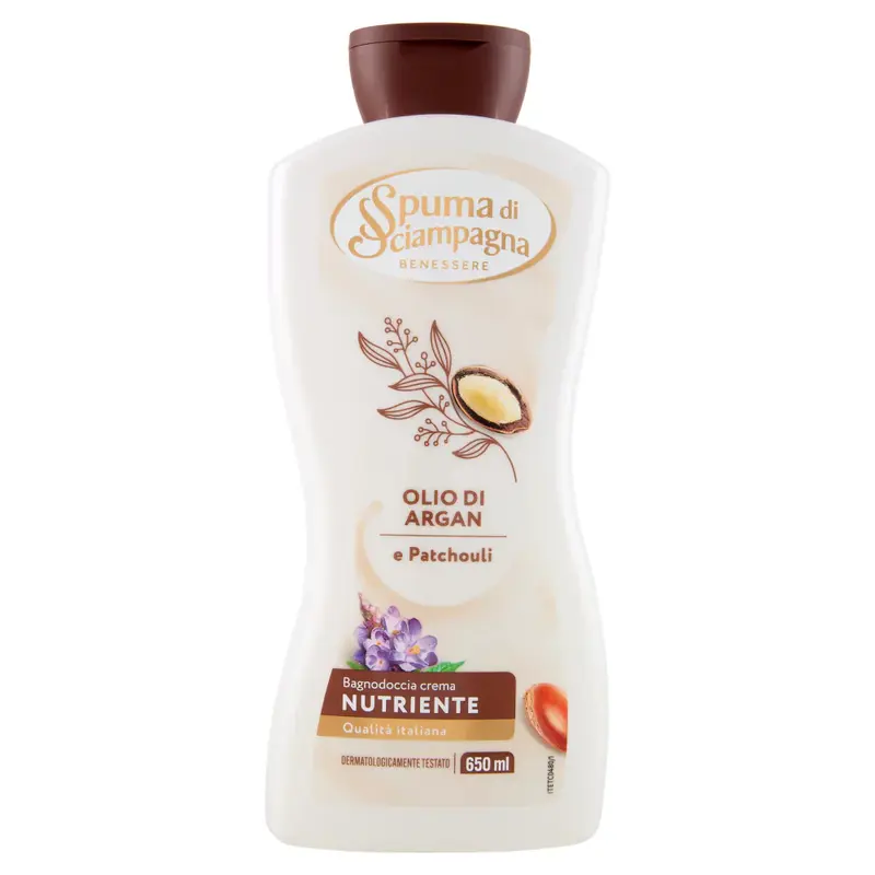 Spuma Di Sciampagna Nourishing Cream Shower Gel with Argan Oil and Patchouli 650 ml