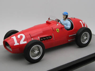Ferrari 500 #12 Alberto Ascari Winner Formula Two F2 Italian GP (1952) with Driver Figure Mythos Series Limited Edition to 10...