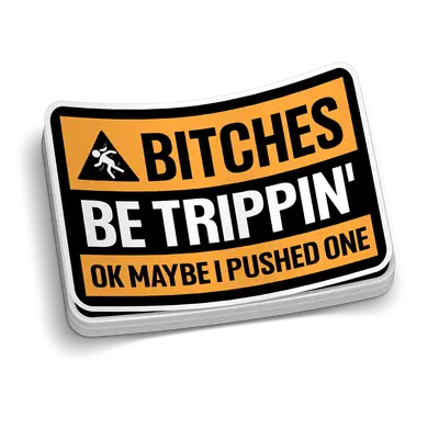 Trippin - Hard Hat Decal