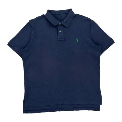 Polo By Ralph Lauren Polo Shirt - Large Navy Cotton
