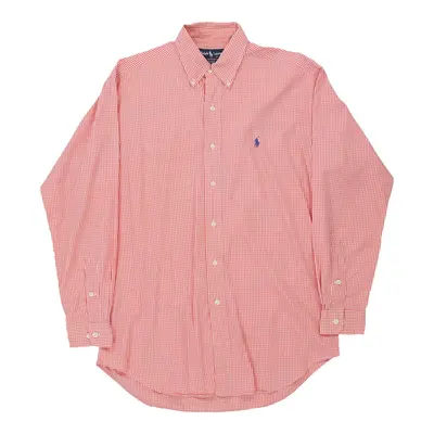 Ralph Lauren Checked Shirt - Medium Pink Cotton