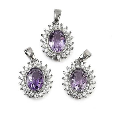 Natural Amethyst Pendants