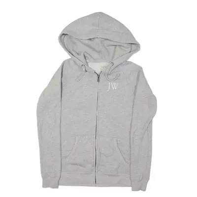 JACK WILLS Hoodie Grey Full Zip Womens UK 6