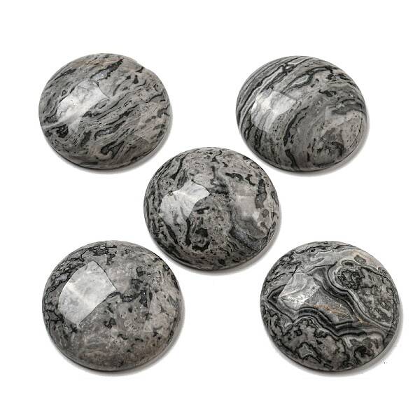 Natural Map Stone Cabochons