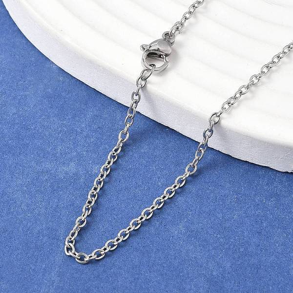 Tarnish Resistant Trendy Unisex 304 Stainless Steel Cable Chain Necklaces