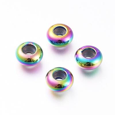 PVD Vacuum Plating 202 Stainless Steel Beads