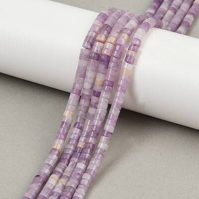 Natural Lepidolite/Purple Mica Stone Beads Strands