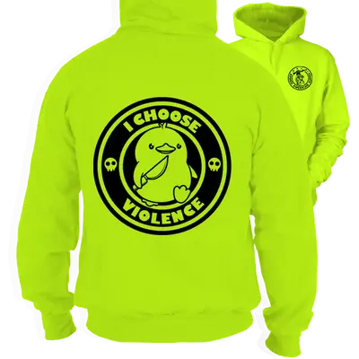 Violence- Safety Yellow Hi-Vis Hoodie