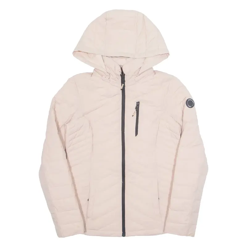 NAUTICA Womens Puffer Jacket Pink Hooded M