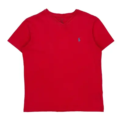 Ralph Lauren T-Shirt - Medium Red Cotton