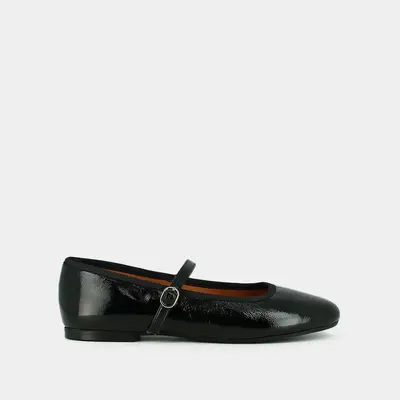 264-e Douceur Vernis Pliss Noir | Color: NOIR | Size: 36