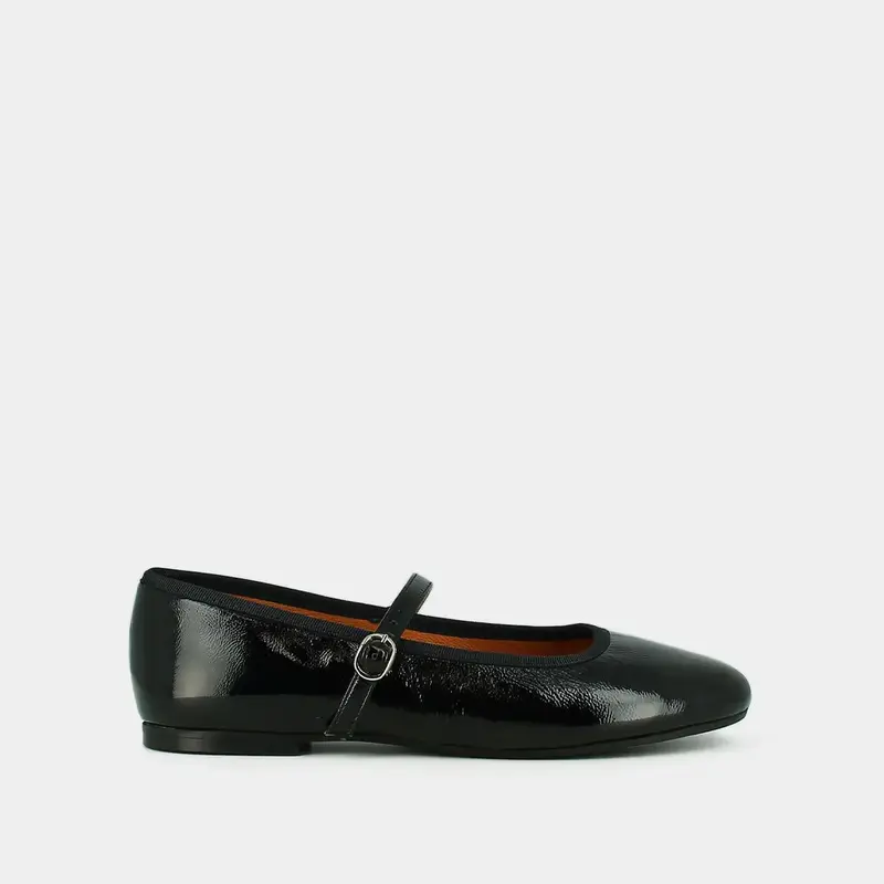 264-e Douceur Vernis Pliss Noir | Color: NOIR | Size: 36