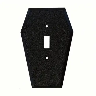 Coffin Light Switch Cover, Single Toggle Switch Plate for Home Decor, Spooky Decor Switch Cover, Wall Decor