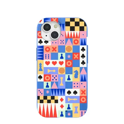 Electric Blue Playful Palette iPhone 15 Case