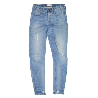 MADEWELL Distressed High Rise Jeans Blue Denim Slim Skinny Womens W26 L29