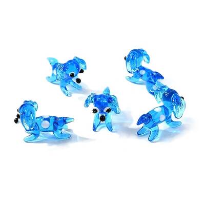 Handmade Lampwork Puppy Home Display Decorations