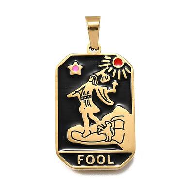 Tarot 304 Stainless Steel Enamel Pendants