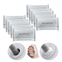 10-Pack Waterproof Sealant Putty - Instant Wall Hole Fix for Pipes, AC Vents & Cracks | No Tools, Pure White, Mold Resistant,...