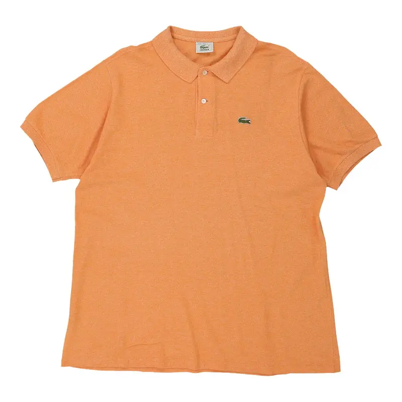 Lacoste Polo Shirt - XL Orange Cotton
