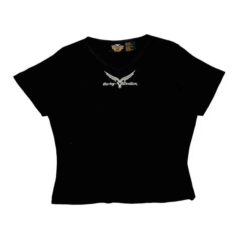 Harley Davidson T-Shirt - Medium Black Cotton