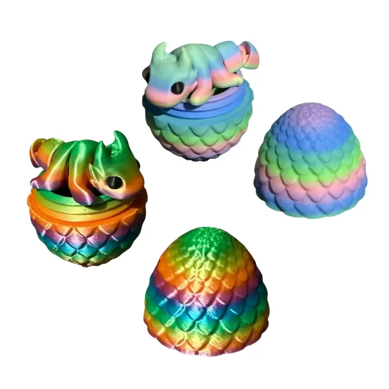 Mini Baby Dragon with Egg - 3D Printed Collectible collectible figurine