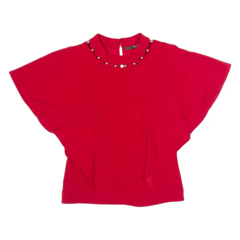 GUESS Womens Blouse Red Sleeveless S