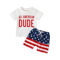 Baby Boy 4th of July Independence Day Toddler Shorts Outfit Red Pants Clothing Sets Clothing Baby boy Clothes Products #sprin...