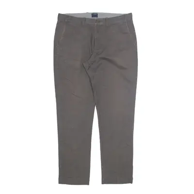 J CREW Flex Sutton Chino Trousers Grey Regular Tapered Mens W34 L32