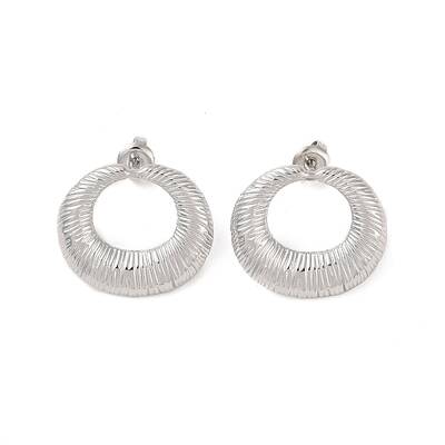 Non-Tarnish Ring 304 Stainless Steel Stud Earrings for Women