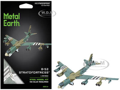 Model Kit Boeing B-52 Stratofortress Bomber Aircraft United States Air Force (Challenging Difficulty) Steel Model by Metal ...