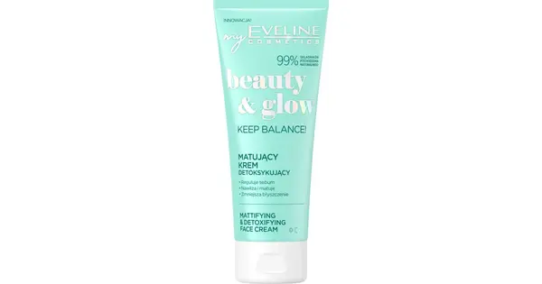 Eveline Cosmetics Beauty & Glow Keep Balance! Mattifying Cream With Detox Effect 75 Ml