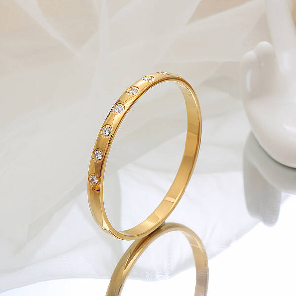 Stylish Stainless Steel Rhinestones Bracelet for Women