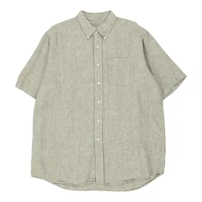 Unbranded Short Sleeve Shirt - 2XL Green Cotton