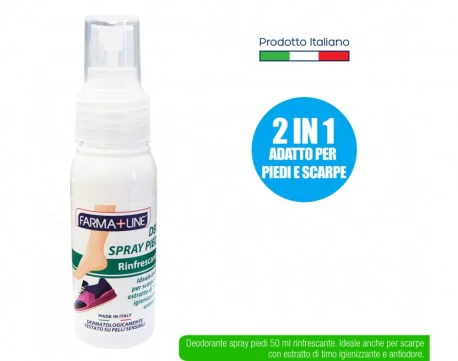 Farmaline Deo Spray Feet 50Ml 2In1 Anti-odor