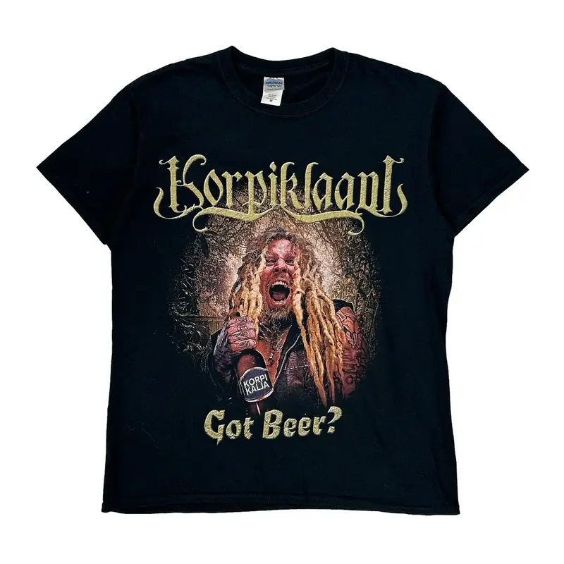 Korpiklaani Gildan Graphic T-Shirt - Medium Black Cotton