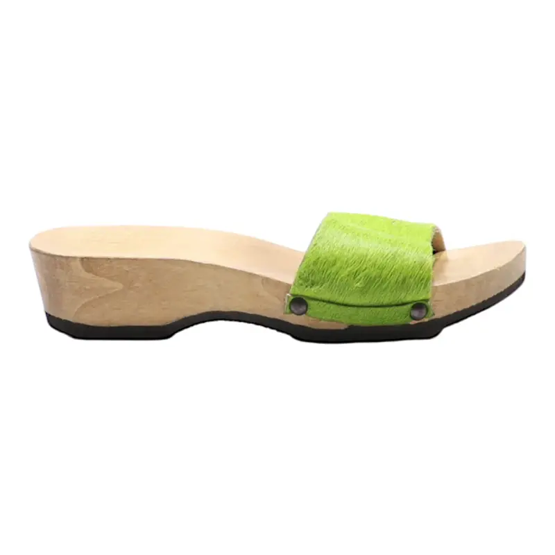 Slider Sandals Green Synthetic Womens UK 4