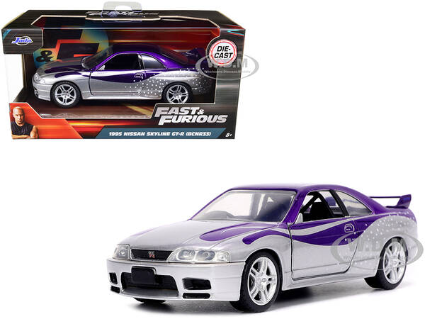 1995 Nissan Skyline GT-R (BCNR33) Purple and Silver Metallic \