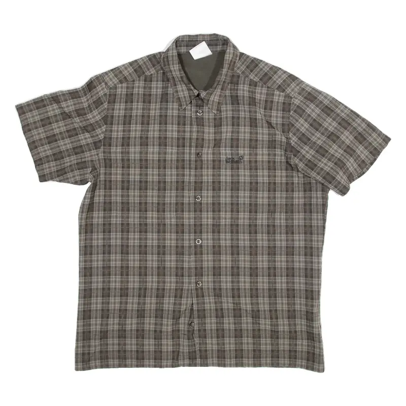JACK WOLFSKIN Mens Shirt Grey Check M