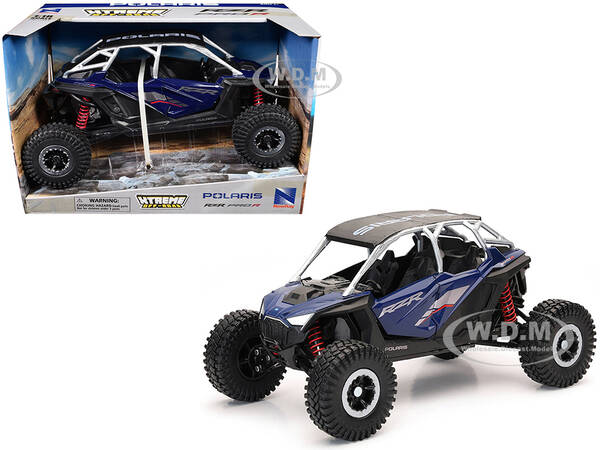 Polaris RZR Pro R UTV Blue with Black Top Xtreme Off-Road Series 1/18 Diecast Model by New Ray