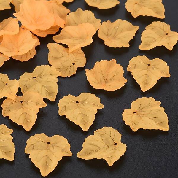 Autumn Theme Transparent Frosted Acrylic Pendants