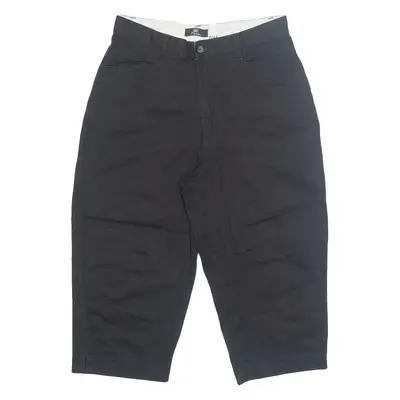LEE Petite 3/4 Length Womens Pedal Pushers Shorts Black UK 10 W29