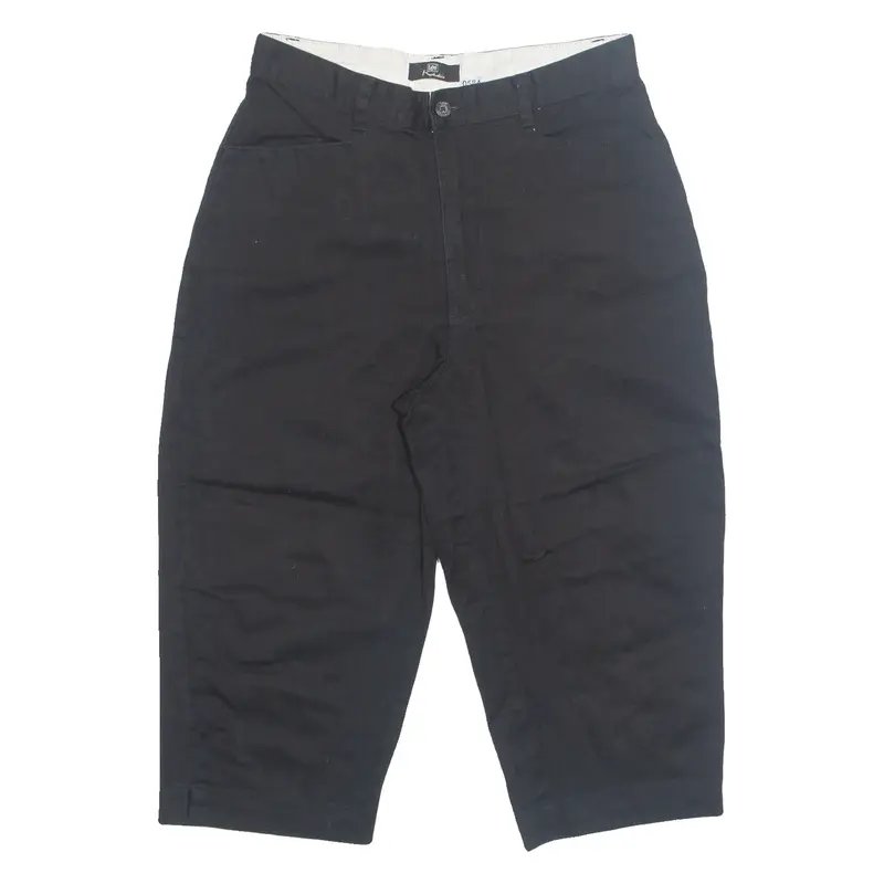 LEE Petite 3/4 Length Womens Pedal Pushers Shorts Black UK 10 W29