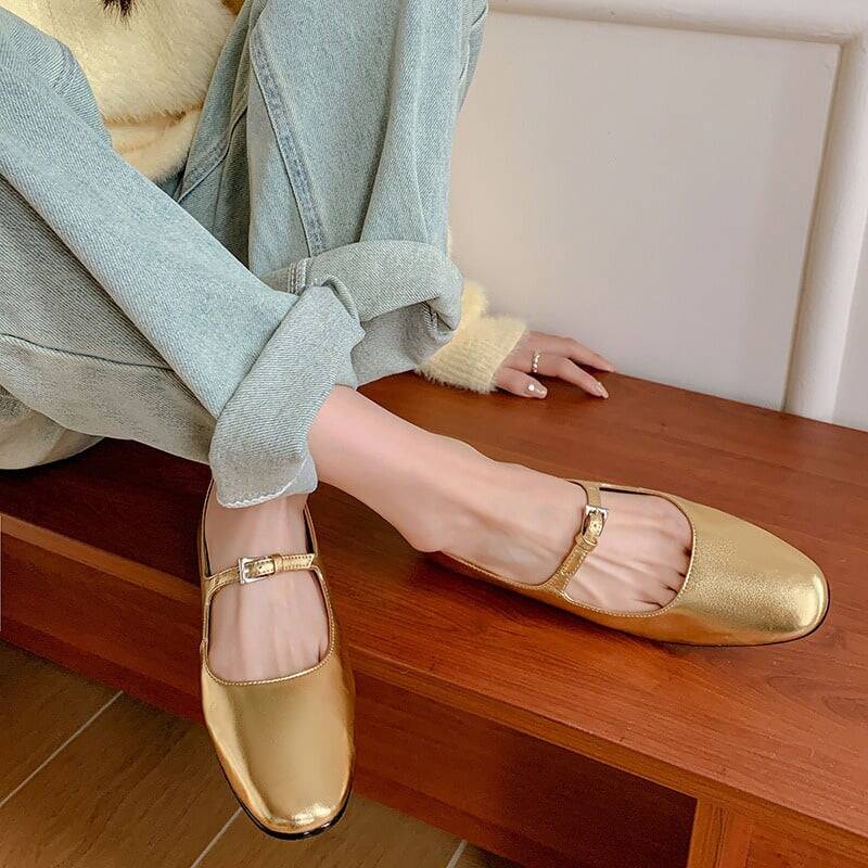 CHIKO Charli Round Toe Block Heels Mary Jane Shoes