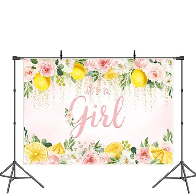 Gradient Mermaid Castle Circle Birthday Backdrop Kit - Aperturee